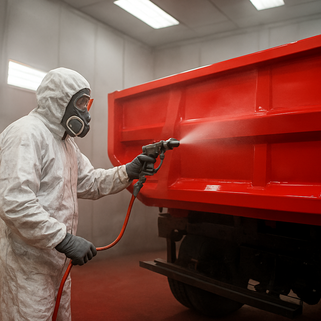Cabine de pintura industrial pressurizada